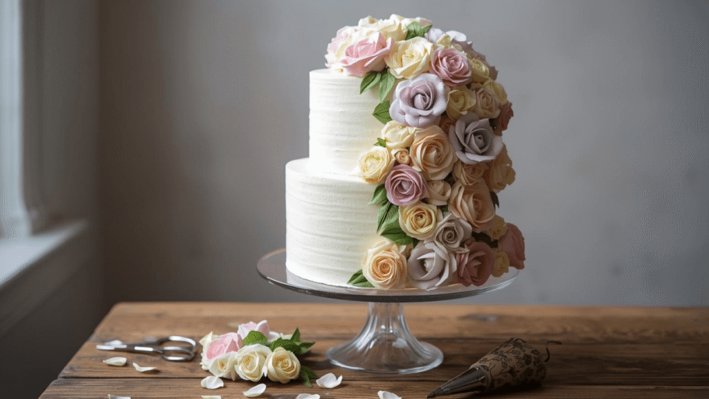 Flower Cake: 6 Easy Steps For Buttercream Blooms