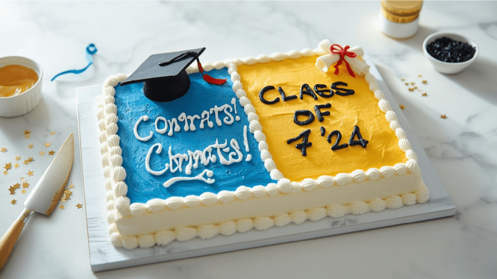 How to Decorate Graduation Sheet Cakes in 5 Easy Steps