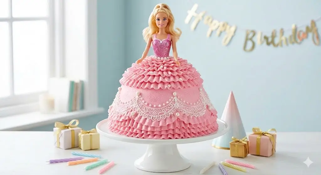 Barbie Cake: 6 Simple Steps For The Doll Skirt Design