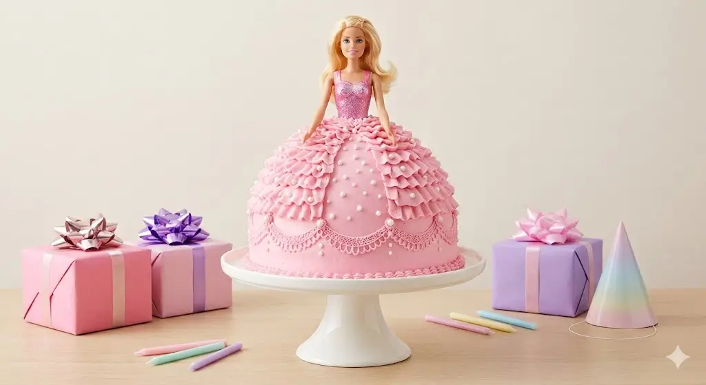 Barbie Cake: 6 Simple Steps For The Doll Skirt Design