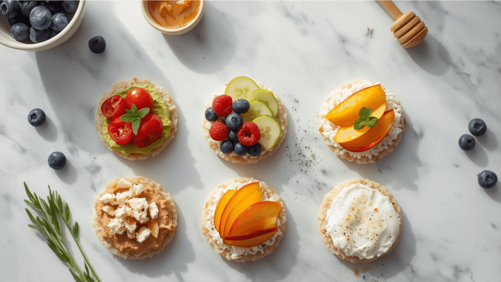 How to make 5 healthy rice cake snacks in minutes