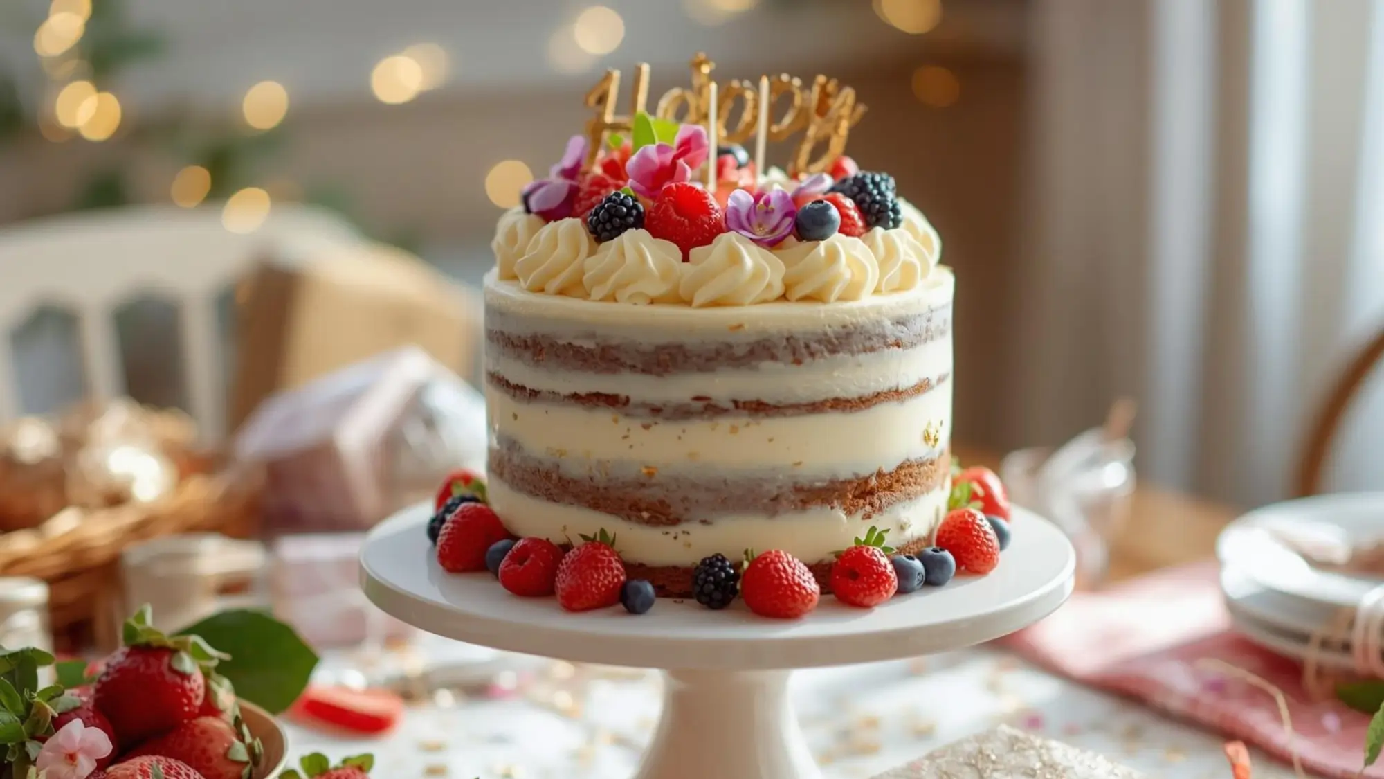 Best Healthy Vanilla Cake for Birthdays