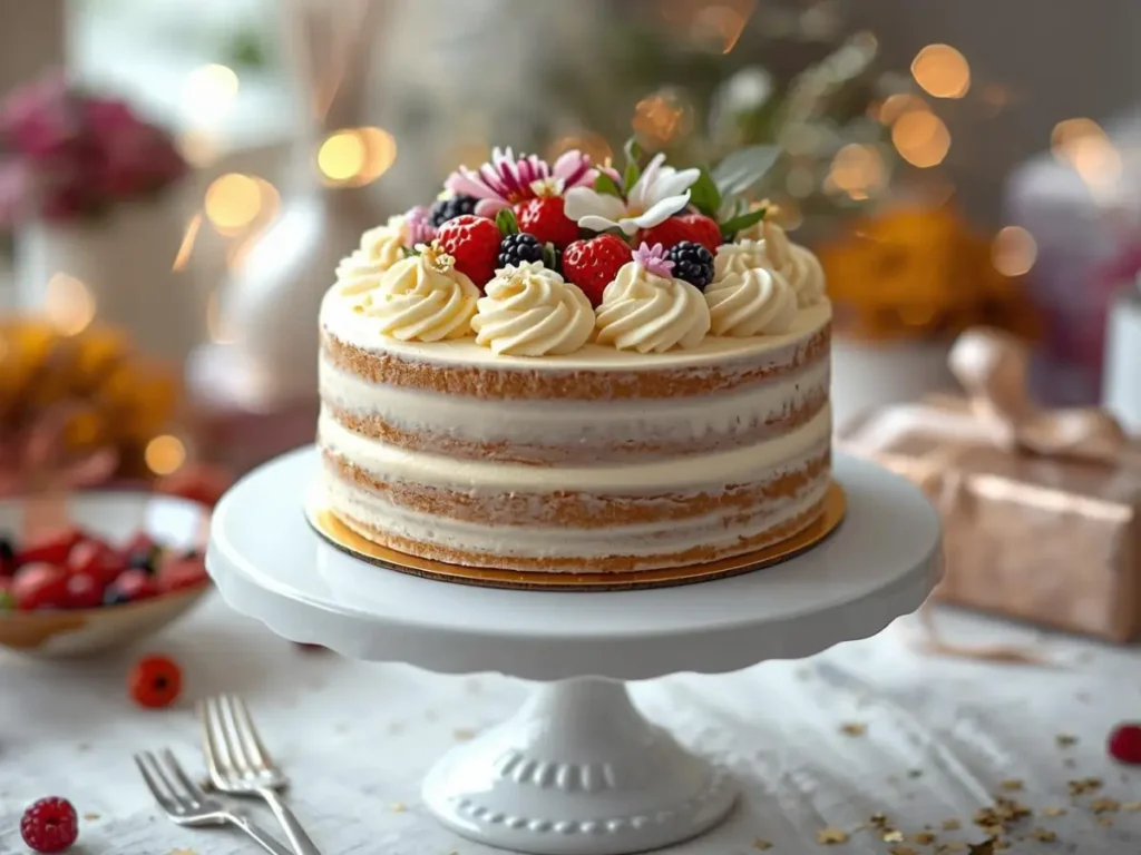 Best Healthy Vanilla Cake for Birthdays