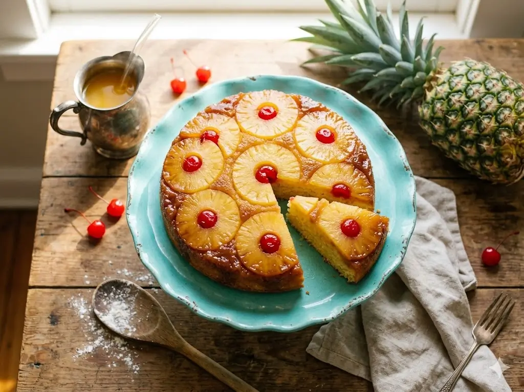 Easy Pineapple Upside Down Cake in 9 Steps