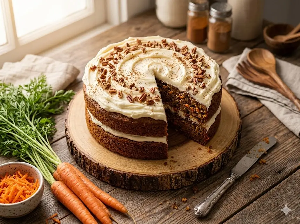 Easy Carrot Cake Recipe in 3 Simple Steps