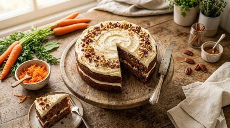 Easy Carrot Cake Recipe in 3 Simple Steps