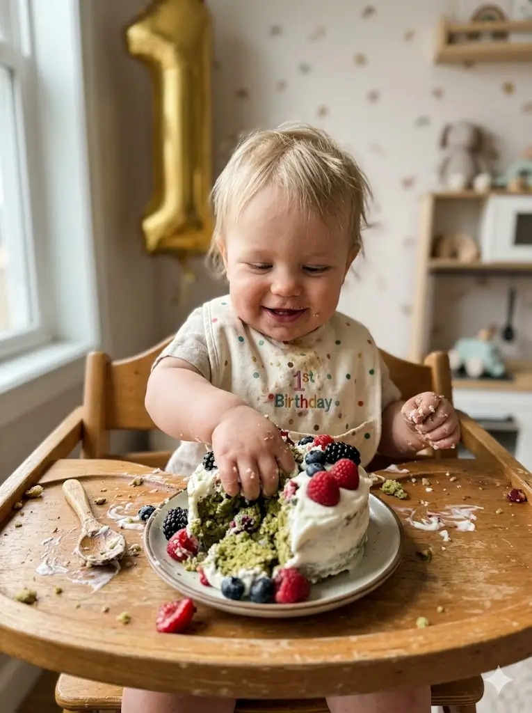 Healthy baby smash cake: 5 steps to bake it