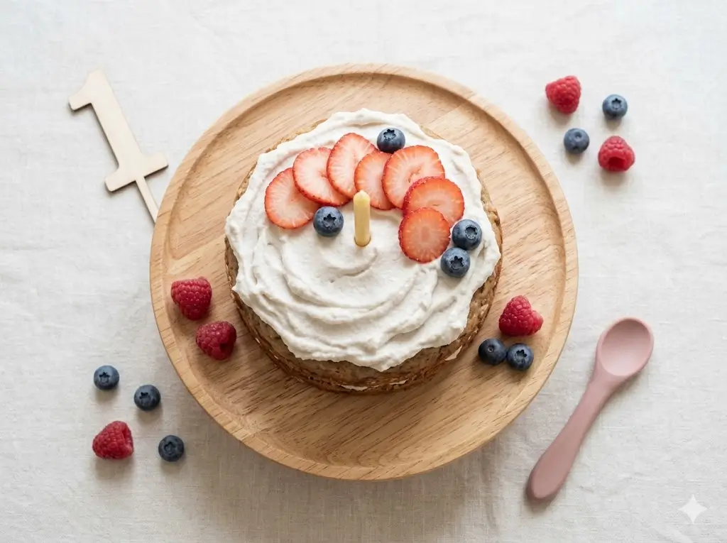 Healthy baby smash cake: 5 steps to bake it
