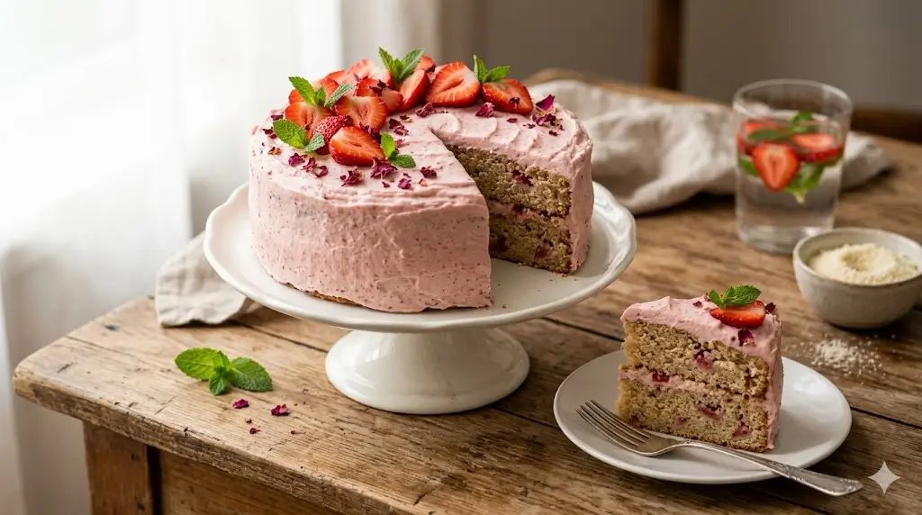 Must-Try: The Secret to a No-Fail, Delicious Healthy Strawberry Cake!
