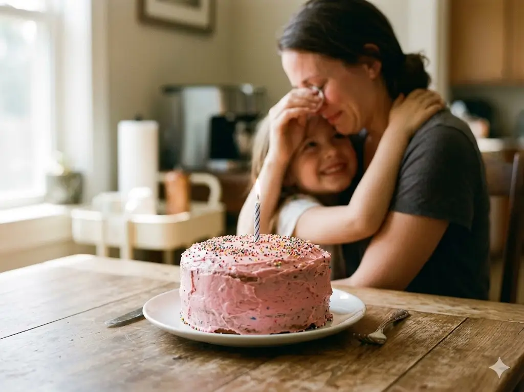 single mom crying birthday cake 2 Steps: The Ultimate Rescue Recipe