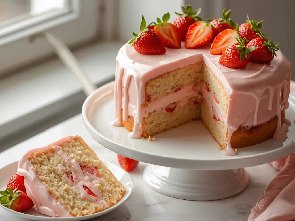 strawberry cake recipe: 5 Best Secret Tips for a Moist Pink Crumb
