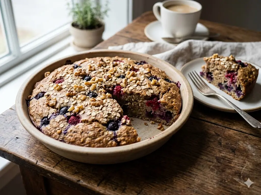 Healthy breakfast cake 7 best baking steps