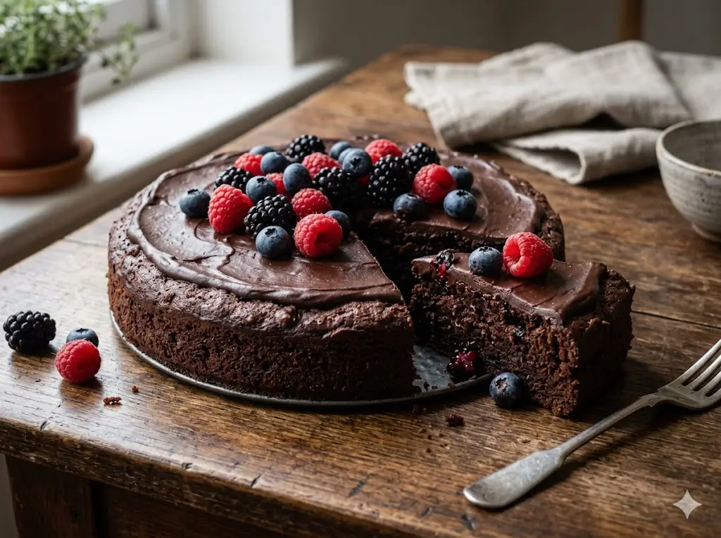 Healthy chocolate cake recipe 9 best baking steps