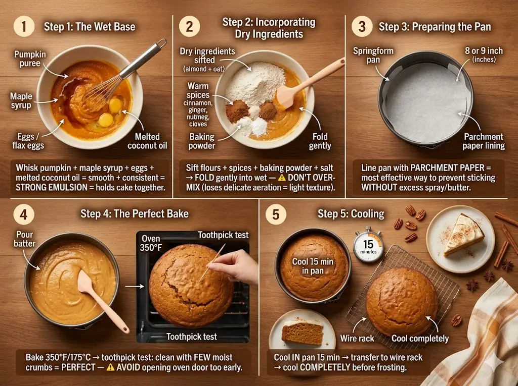 Healthy pumpkin cake: 5 best steps to a moist recipe