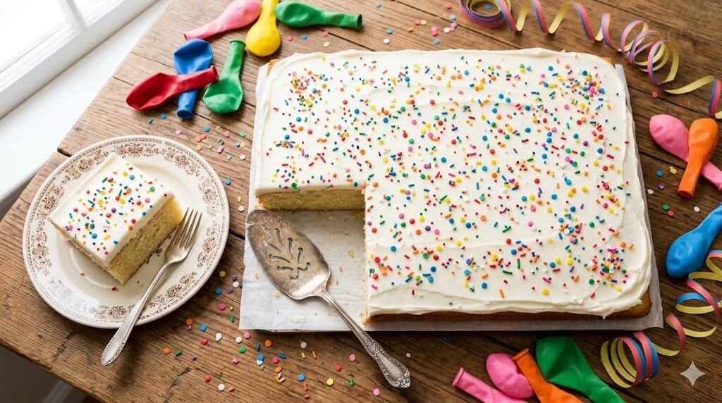 Sheet cake: 5 steps to the best 1-pan party dessert