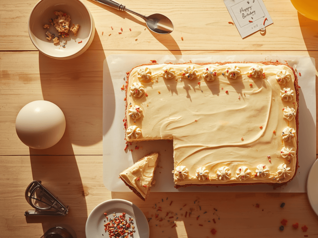 Sheet cake: 5 steps to the best 1-pan party dessert