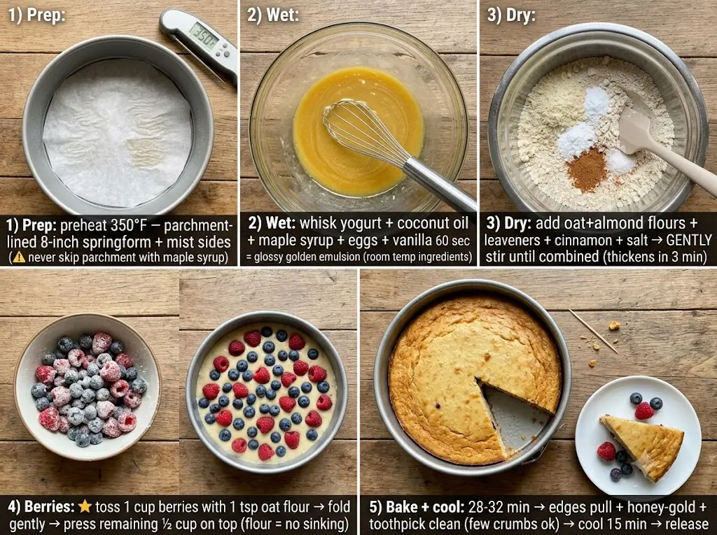 Easy healthy cake recipes 1 best berry oat cake to try today